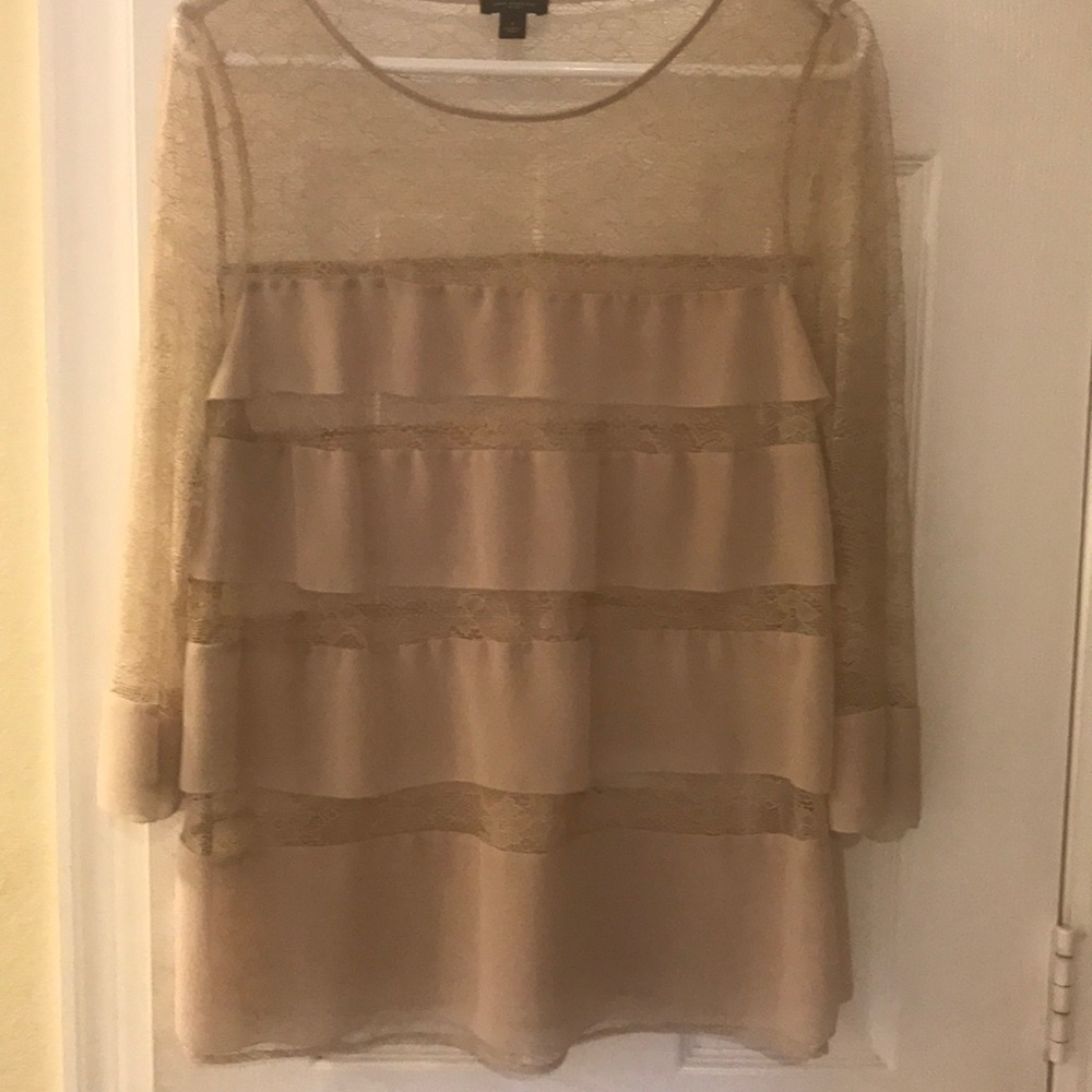 Ruffle lace blouse